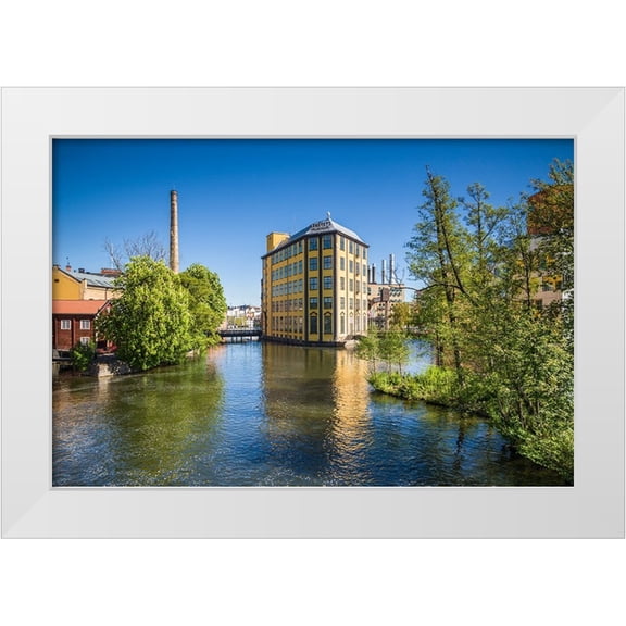 Bibikow, Walter 14x11 White Modern Wood Framed Museum Art Print Titled - Sweden-Norrkoping-early Swedish industrial town-Arbetets Museum-Museum of Work in former early 20th
