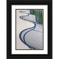 thumbnail image 1 of Bibikow, Walter 17x24 Black Ornate Wood Framed with Double Matting Museum Art Print Titled - Sweden-Scania-Malmo-Rorsjokanalen canal bridge-shadow pattern, 1 of 4