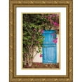 thumbnail image 1 of Bibikow, Walter 17x24 Gold Ornate Wood Framed with Double Matting Museum Art Print Titled - Canary Islands-Fuerteventura Island-La Oliva-blue door of garden shed, 1 of 4