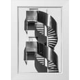 thumbnail image 1 of Bibikow, Walter 17x24 White Modern Wood Framed Museum Art Print Titled - Sweden-Norrkoping-early Swedish industrial town-circular staircase, 1 of 4