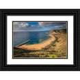thumbnail image 1 of Bibikow, Walter 18x13 Black Ornate Wood Framed with Double Matting Museum Art Print Titled - Canary Islands-Tenerife Island-San Andres-elevated view of beach town, 1 of 4