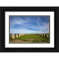 thumbnail image 1 of Bibikow, Walter 18x13 Black Ornate Wood Framed with Double Matting Museum Art Print Titled - Southern Sweden-Kaseberga-Ales Stenar-Ales Stones-early peoples ritual site-600 AD, 1 of 4