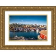 thumbnail image 1 of Bibikow, Walter 18x13 Gold Ornate Wood Framed with Double Matting Museum Art Print Titled - Sweden-Bohuslan-Smogen-Smogenbryggan-antique boat houses and fishing shacks, 1 of 4