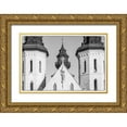 thumbnail image 1 of Bibikow, Walter 18x13 Gold Ornate Wood Framed with Double Matting Museum Art Print Titled - Sweden-Gotland Island-Visby-Visby Cathedral-12th century-exterior, 1 of 4