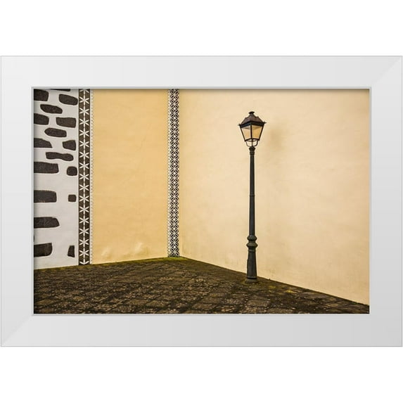 Bibikow, Walter 18x13 White Modern Wood Framed Museum Art Print Titled - Canary Islands-La Palma Island-Puntallana-Parroquia San Juan Bautista church