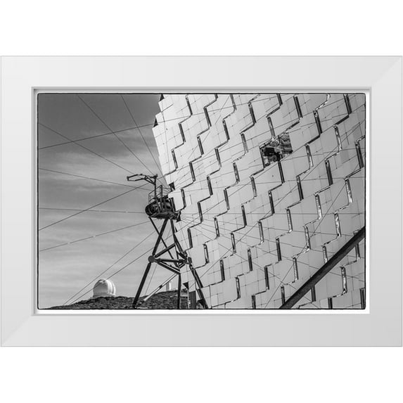Bibikow, Walter 18x13 White Modern Wood Framed Museum Art Print Titled - Canary Islands--Roque de los Muchachos Observatory-The Florian Goebel MAGIC Telescopes
