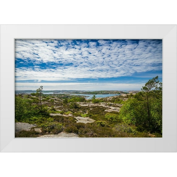 Bibikow, Walter 18x13 White Modern Wood Framed Museum Art Print Titled - Sweden-Bohuslan-Fjallbacka-the Vetteberget cliff