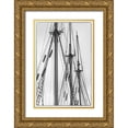 thumbnail image 1 of Bibikow, Walter 23x32 Gold Ornate Wood Framed with Double Matting Museum Art Print Titled - Sweden-Vastragotland and Bohuslan-Gothenburg-Klippan District-sailing ship, 1 of 4