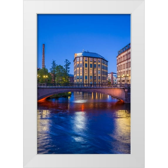 Bibikow, Walter 23x32 White Modern Wood Framed Museum Art Print Titled - Sweden-Norrkoping-early Swedish industrial town-Arbetets Museum-Museum of Work in former early 20th