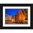 thumbnail image 1 of Bibikow, Walter 24x17 Black Ornate Wood Framed with Double Matting Museum Art Print Titled - Sweden-Stockholm-Gamla Stan-Old Town-buildings of the Stortorget Square-dusk, 1 of 4