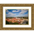 thumbnail image 1 of Bibikow, Walter 24x17 Gold Ornate Wood Framed with Double Matting Museum Art Print Titled - Sweden-Vastragotland and Bohuslan-Gothenburg-high angle city view from the Skansparken-late afterno, 1 of 4