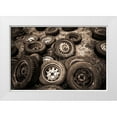 thumbnail image 1 of Bibikow, Walter 24x17 White Modern Wood Framed Museum Art Print Titled - Sweden-Smaland-Ryd-Kyrko Mosse Car Cemetery-former junkyard now pubic park-old tires, 1 of 4