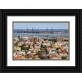 thumbnail image 1 of Bibikow, Walter 32x23 Black Ornate Wood Framed with Double Matting Museum Art Print Titled - Spain-Canary Islands-Gran Canaria Island-Las Palmas de Gran Canaria-high angle view of city, 1 of 4