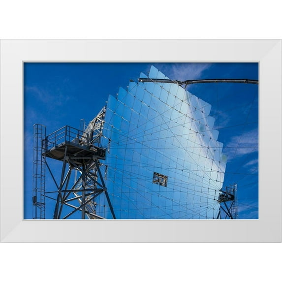 Bibikow, Walter 32x23 White Modern Wood Framed Museum Art Print Titled - Canary Islands--Roque de los Muchachos Observatory-The Florian Goebel MAGIC Telescopes