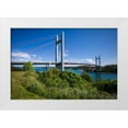 thumbnail image 1 of Bibikow, Walter 32x23 White Modern Wood Framed Museum Art Print Titled - Sweden-Bohuslan-Tjorn Island-Stenungsund-Tjornbron bridge-links the mainland to Tjorn Island, 1 of 4