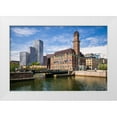 thumbnail image 1 of Bibikow, Walter 32x23 White Modern Wood Framed Museum Art Print Titled - Sweden-Scania-Malmo-Bagers Plats square-World Maritime University and the Malmo Live buildings, 1 of 4