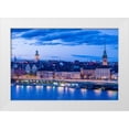 thumbnail image 1 of Bibikow, Walter 32x23 White Modern Wood Framed Museum Art Print Titled - Sweden-Stockholm-Gamla Stan-Old Town-high angle view-dusk, 1 of 4
