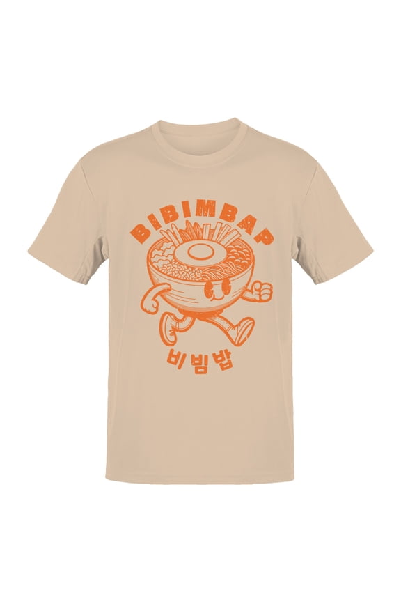 Bibimbap Cartoon with Korean Text Men's T-shirt