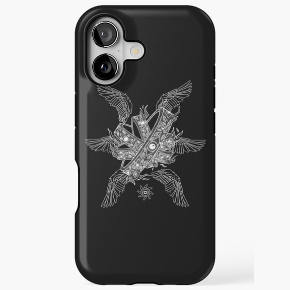 Bible Accurate Angel Outline Art Compatible Phone Case for iPhone 11–17 Pro Max