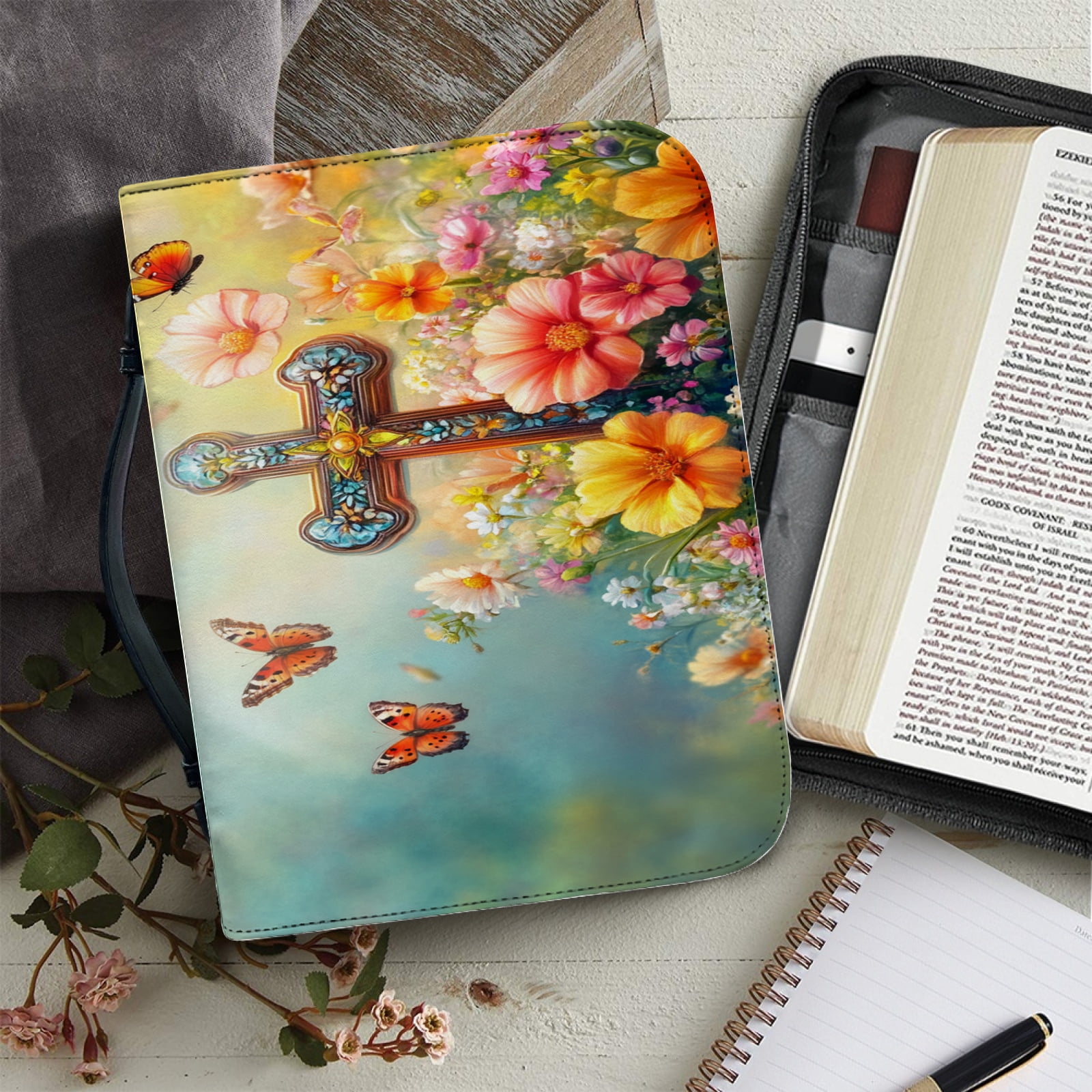 Bible Bags Ladies Storage Christian Bible Cover Case for Women ...