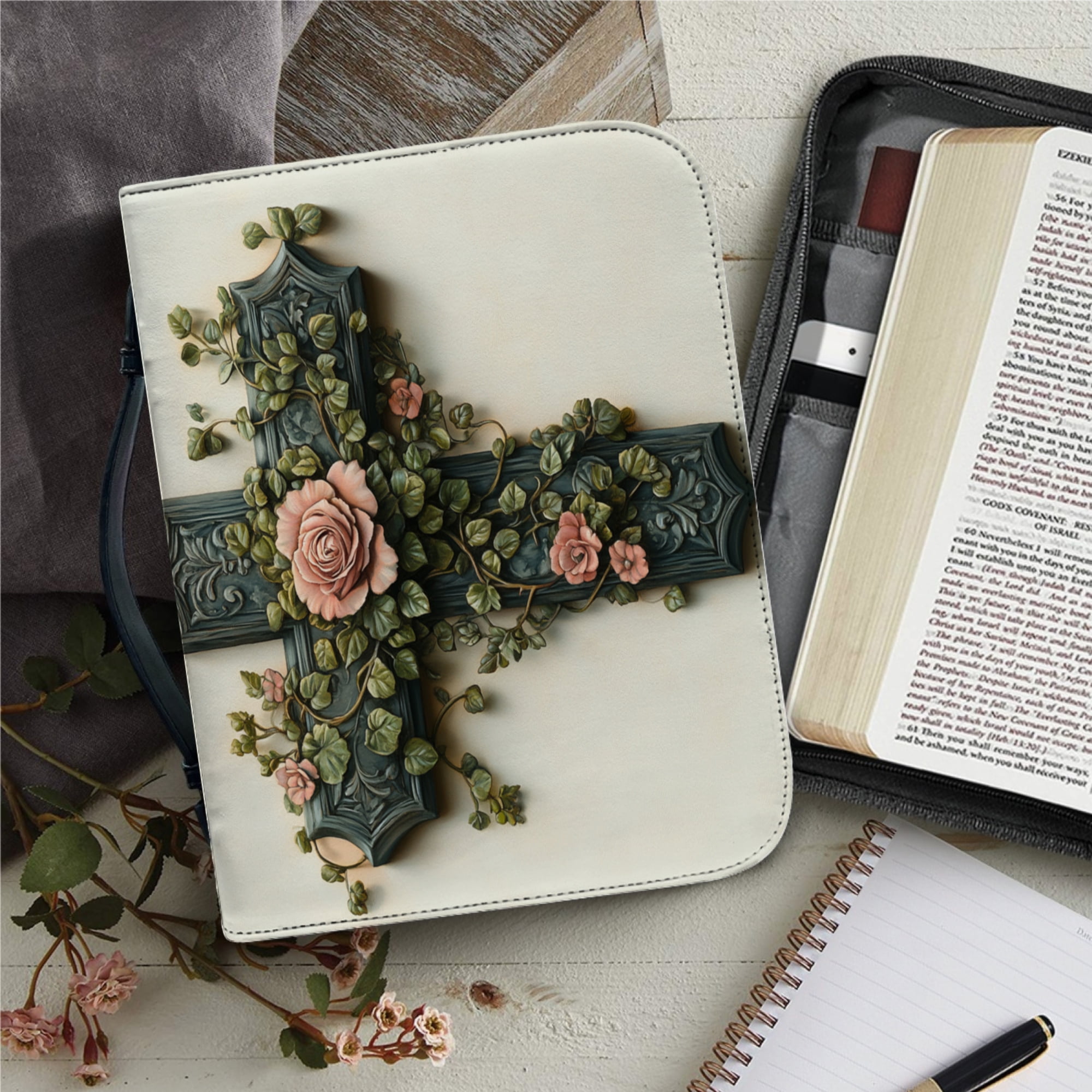 Bible Bags Ladies Storage Christian Bible Cover Case for Women ...