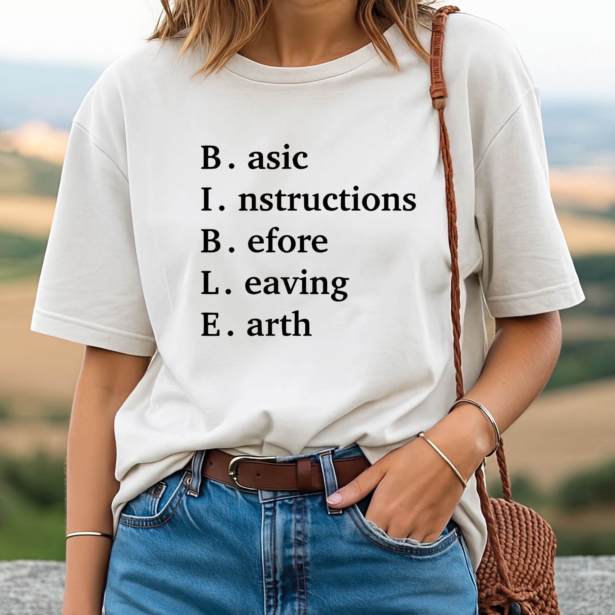 Bible Basic Instructions Before Leaving Earth T-Shirt - Walmart.com
