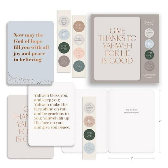 Three Sixteen Publishing 400882 Series 1 Bible Brighteners Greeting Boxed Cards, Assorted Color - Set of 12