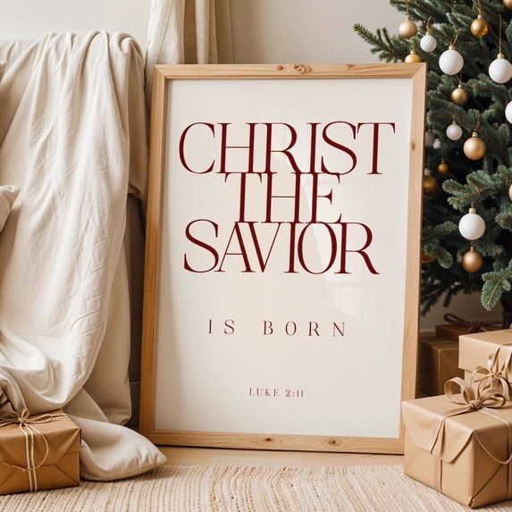 Bible Christ The Savior Is Born Luke Verse Chris Tmas Scripture ...