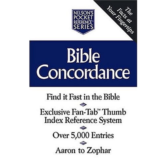 Pre-Owned Bible Concordance Nelson's Pocket Reference Series (Paperback) 0785242422 9780785242420