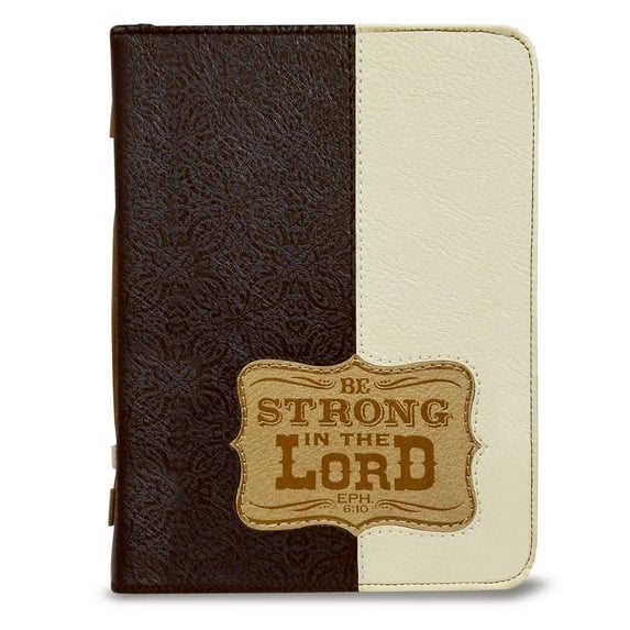 Bible Cover-Be Strong In The Lord-Medium (#24110)