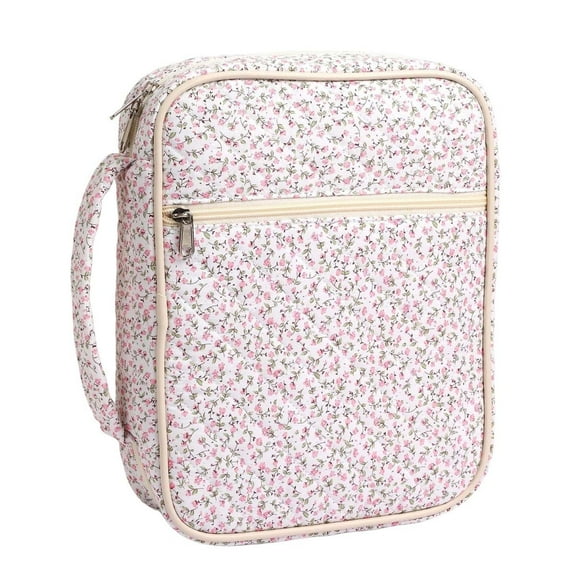 Bible Cover Case for Women,Large Bible Tote Bags for Women Organizer Quilted Bible Carrying Case for Girls,Bible Study Supplies Accessories Christian Gifts for Women