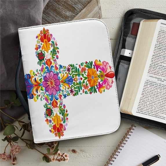 Bible Cover Case Women's Bible Storage Bag Pu Leather Zippered Handbag Holy Men Storage Boxes Bolsas