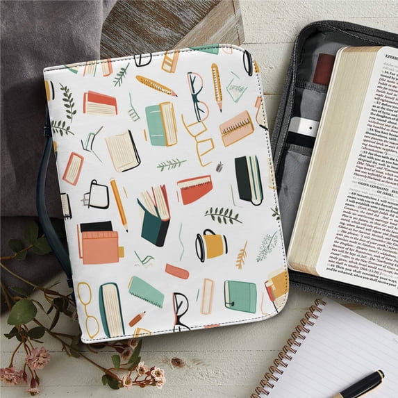 Bible Cover Case Women's Bible Storage Bag Pu Leather Zippered Handbag Holy Men Storage Boxes Bolsas