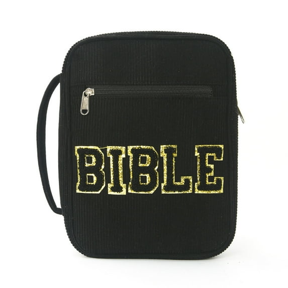 Bible Cover Case for Women, soft corduroy Letter Bible Bag, Soft Bible Bag Bible Case with Handlest , Bible Carrying Case for Women, Bible Accessories for Book Lovers Mother's Day Gifts