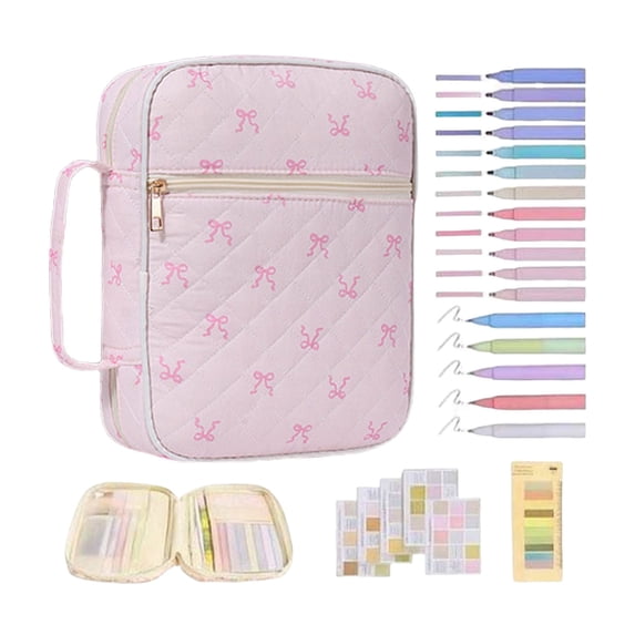 Bible Cover Case for Women Floral Tote Bags with Handle Book Holder for Women Pink1