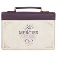 thumbnail image 1 of Bible Cover-Fashion-His Mercies Are New Every Morning-Purple-LRG, 1 of 1