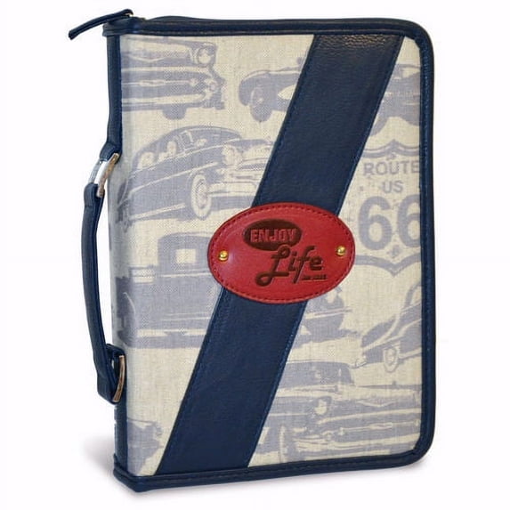 Bible Cover-God's Garage-Enjoy Life-Medium