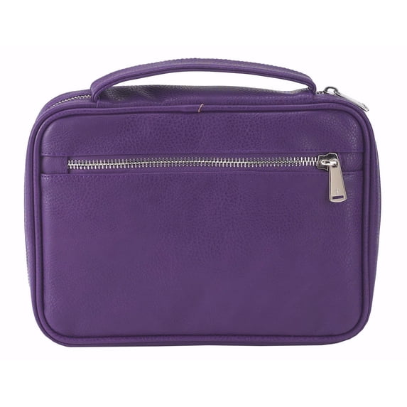 Bible Cover-Pebble Grain Leatherette-X Large-Plum