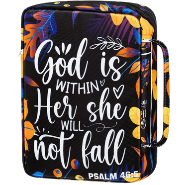 Bible Covers Bible Case Bible Bag, 10x7.5 in Bible Covers Canvas Bible Holder with Handle Fits for Standard Size Bible, Gifts for Women Men