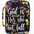 thumbnail image 1 of Bible Covers Bible Case Bible Bag, 10x7.5 in Bible Covers Canvas Bible Holder with Handle Fits for Standard Size Bible, Gifts for Women Men, 1 of 5
