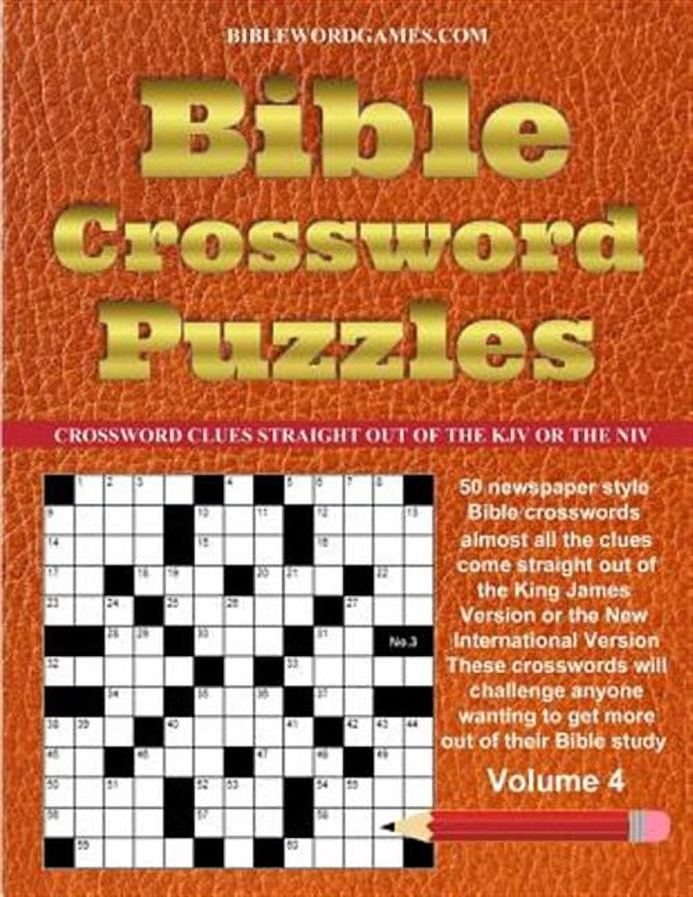 Bible Crossword Puzzles Bible Crossword Puzzles Volume 4 50 Newspaper