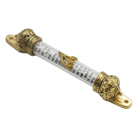 Bible Crowns Scroll Door Mezuza Home Gift Mezuzah Front Decor Gifts Women Wedding Metal Case Side Religious