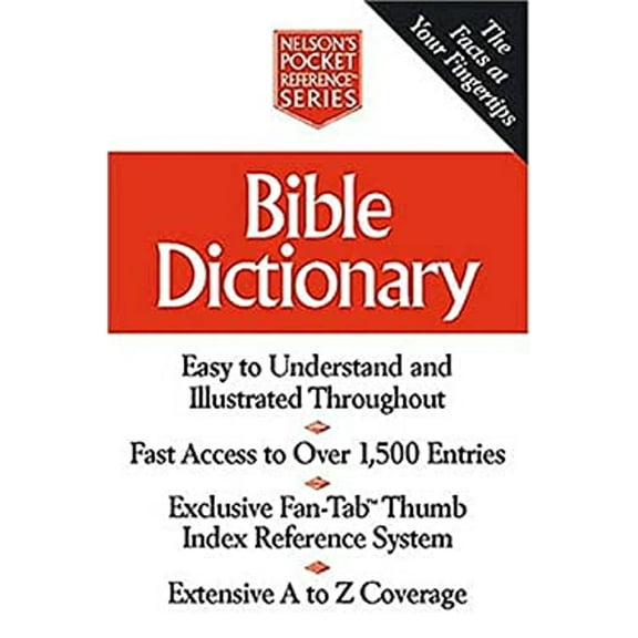 Pre-Owned Bible Dictionary Nelson's Pocket Reference S. By Nelson (Paperback)