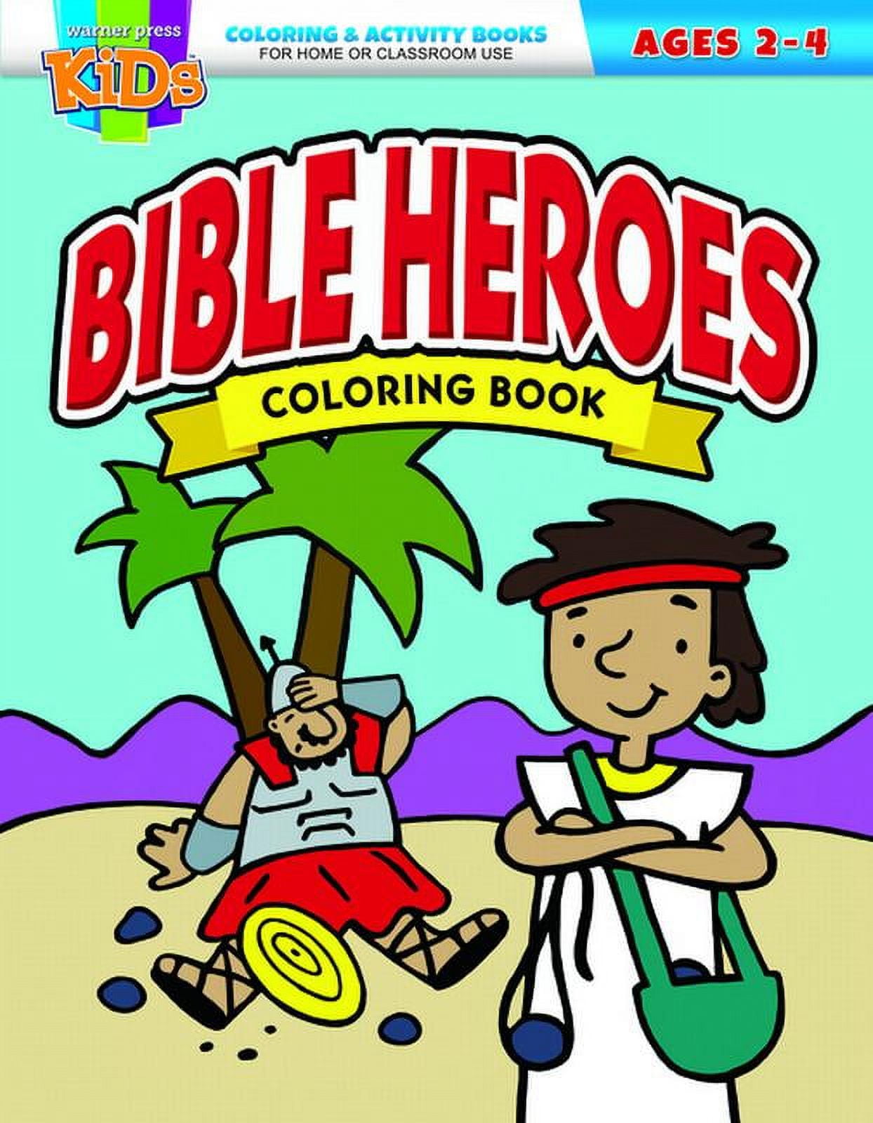 Bible Heroes Coloring Book (Other)(Large Print)