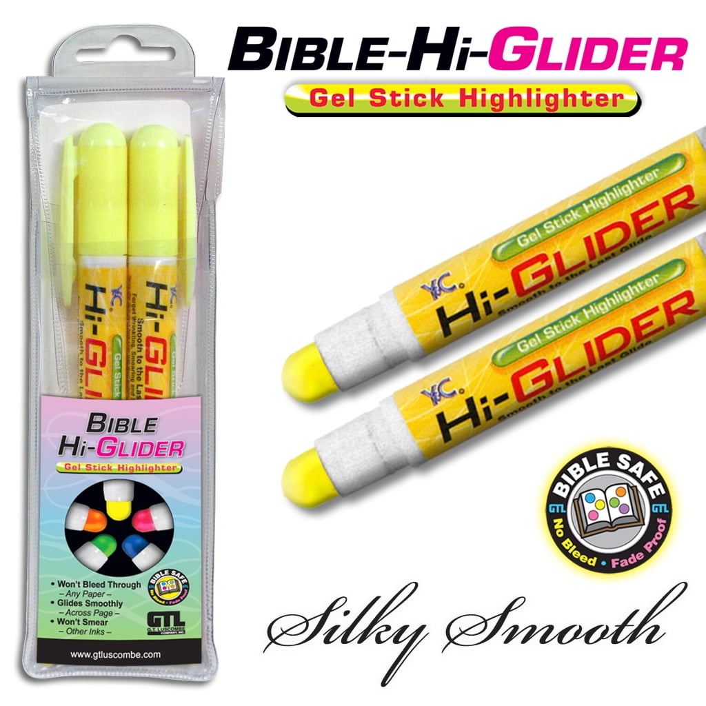 Bible-hi-glider Gel Stick: Hangable 2pk Yellow/Yellow