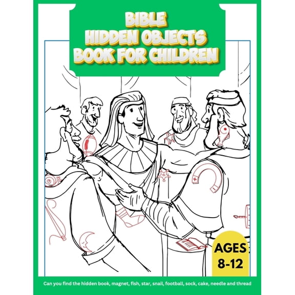 Bible Hidden Objects for Children Ages 8-12: 35+ Hidden Pictures Activity Book, (Paperback)