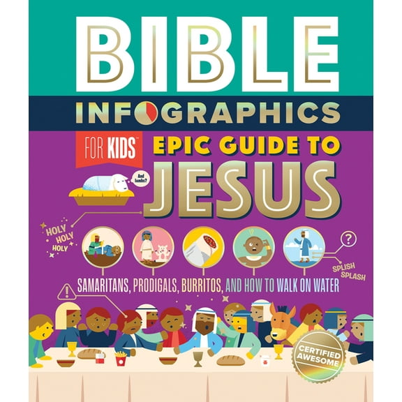 Bible Infographics for Kids Bible Infographics for Kids Epic Guide to Jesus: Samaritans, Prodigals, Burritos, and How to Walk on Water, (Hardcover)