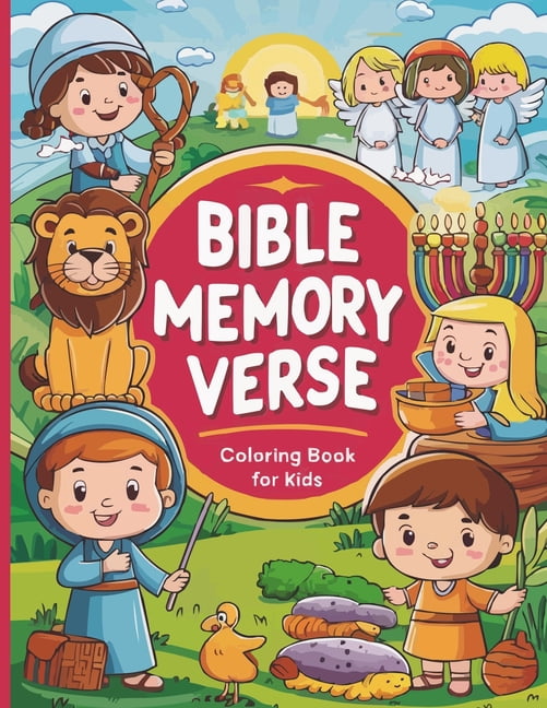 Bible Memory Verse Coloring Book for Kids: Foster Faith in Your ...