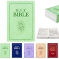 thumbnail image 1 of Bible Pillow Book Plush That Opens, Bible Plush Pillow Book, Holy Bible Pillow, Pillow Bible, Plush Bible Pillow (Green), 1 of 8