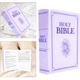 thumbnail image 1 of Bible Pillow Book Plush That Opens, for Kids Adults Christian Gifts, Cozy Faith Bible Pillow (Purple), 1 of 8